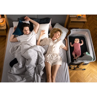 Lionelo Leonie Grey Stone — łóżeczko dostawne