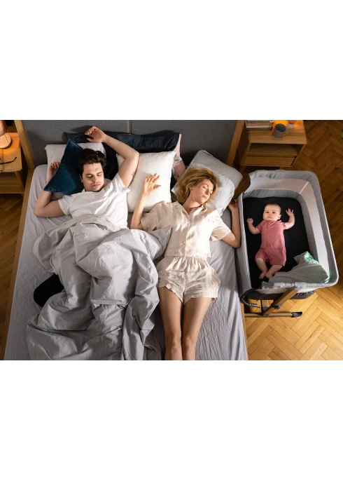 Lionelo Leonie Grey Stone — łóżeczko dostawne