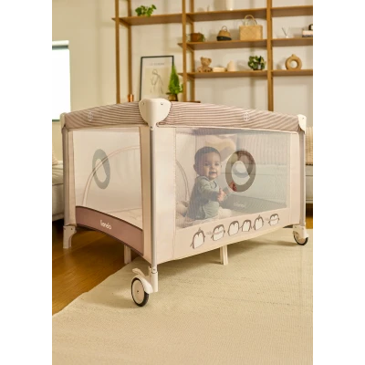 lionelo Bonnie Beige Sand — Kojec dziecięcy | Opinie i cena