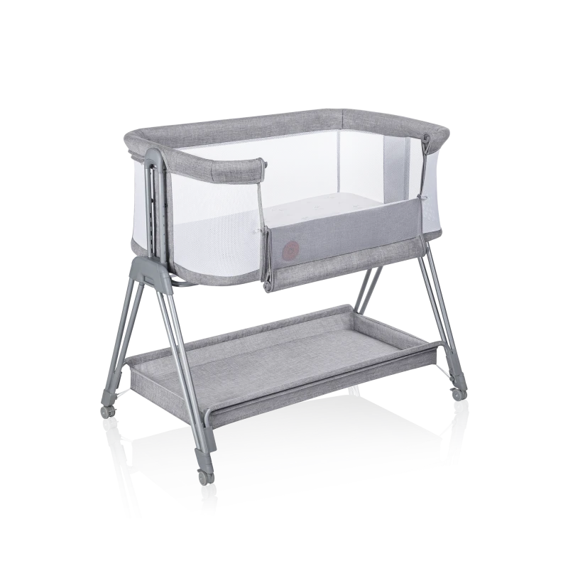 Lionelo Luna Grey Concrete 2 w 1 — łóżeczko dostawne