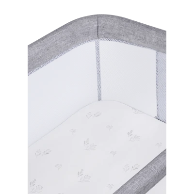 Lionelo Luna Grey Concrete 2 w 1 — łóżeczko dostawne