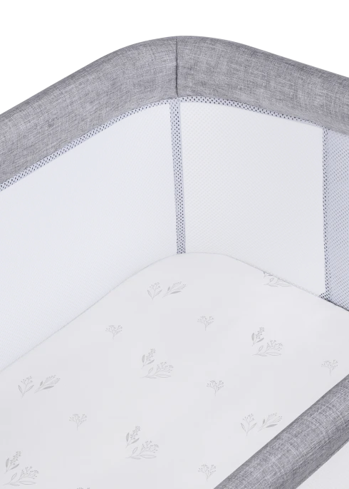 Lionelo Luna Grey Concrete 2 w 1 — łóżeczko dostawne