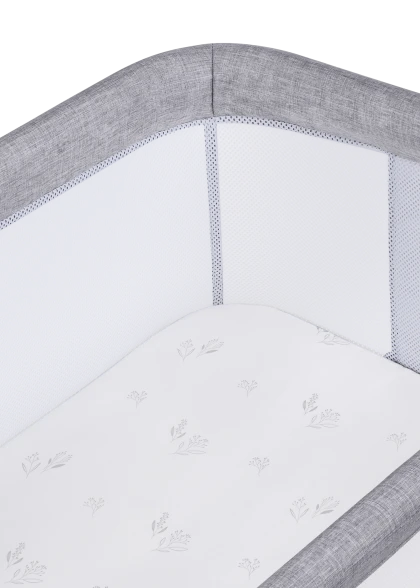 Łóżeczko dostawne Luna Grey Concrete - Lionelo