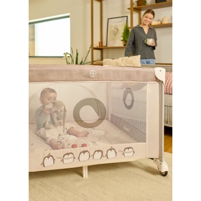 lionelo Bonnie Grey Scandi — Kojec dziecięcy | Opinie i cena