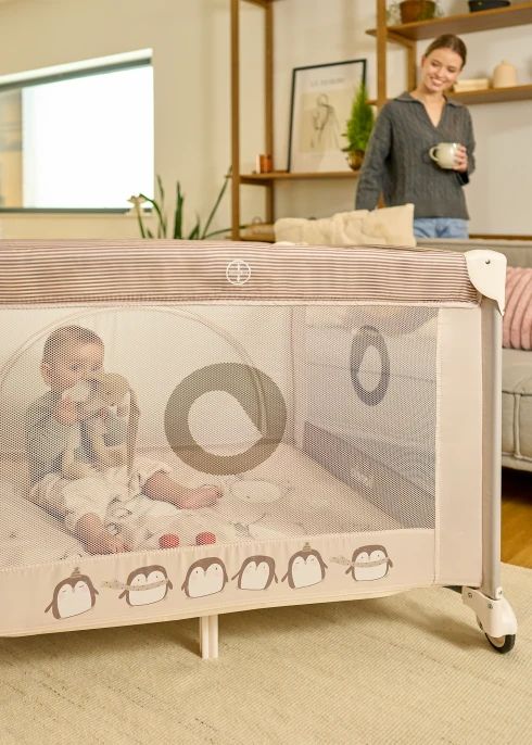 lionelo Bonnie Grey Scandi — Kojec dziecięcy | Opinie i cena