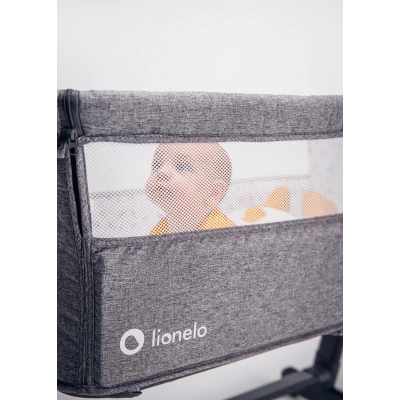 Lionelo Theo Dark Grey — łóżeczko dostawne