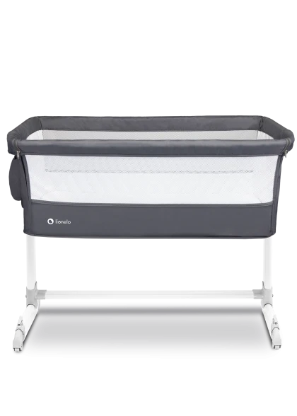 Łóżeczko dostawne Theo Dark Grey - Lionelo