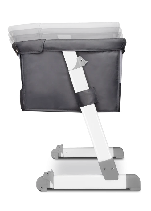 Lionelo Theo Dark Grey — łóżeczko dostawne