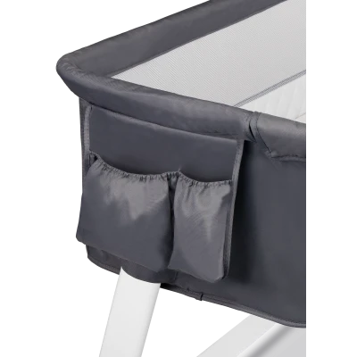 Lionelo Theo Dark Grey — łóżeczko dostawne