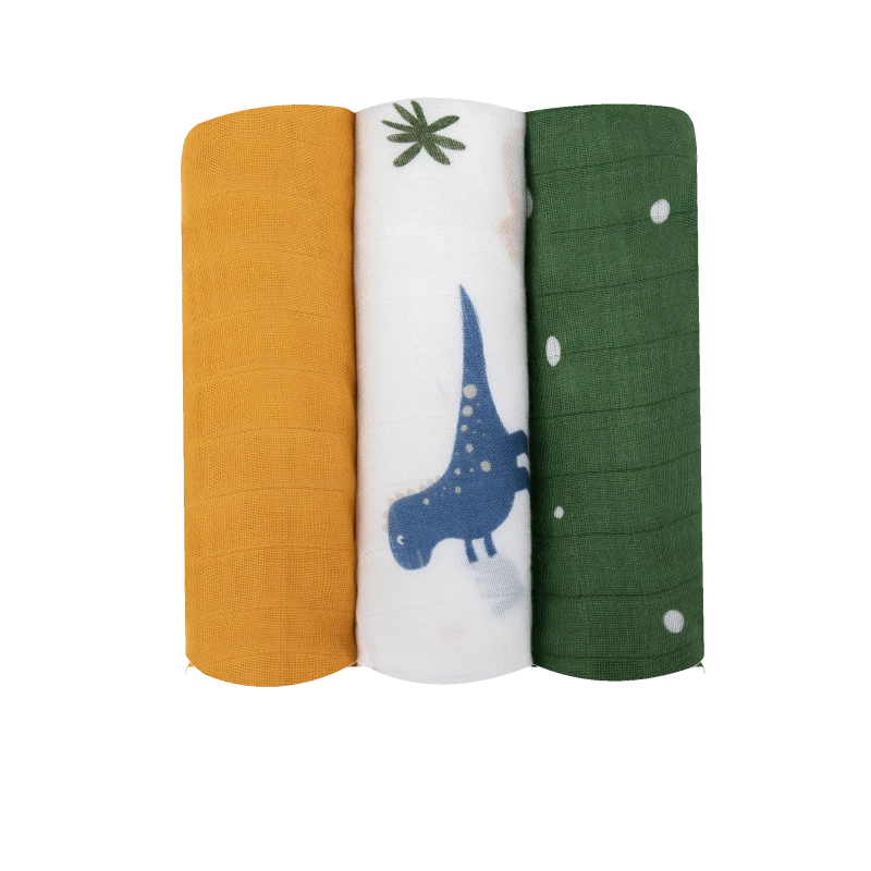 Pieluszki bambusowe Bamboo Set Dino - Lionelo