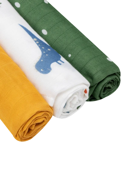 Pieluszki bambusowe Bamboo Set Dino - Lionelo