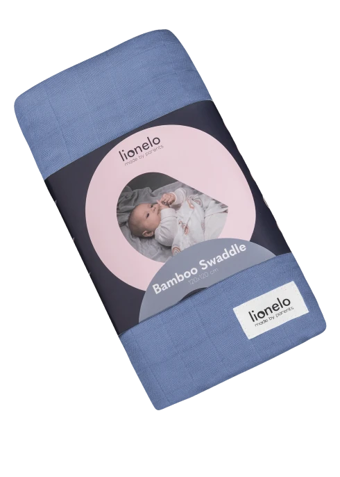 Lionelo Bamboo Swaddle Blue...