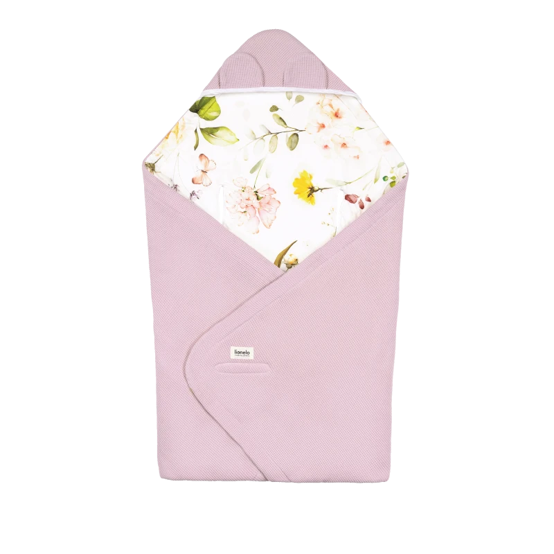 Lionelo Travel Swaddle Blanket Pink Flower — Otulacz do fotelika | Opinie i cena