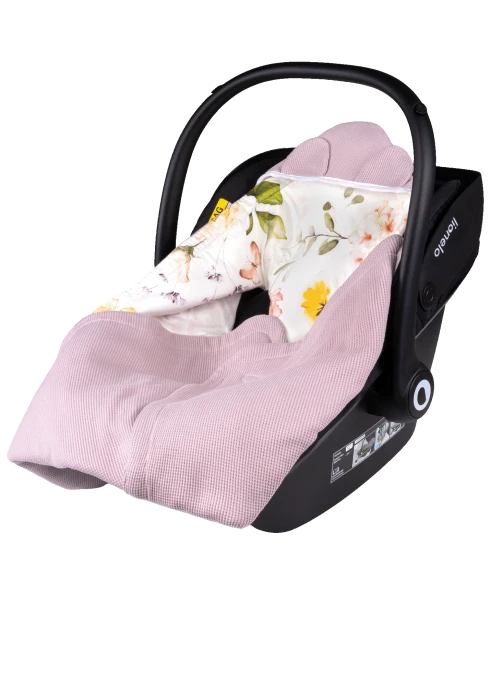 Lionelo Travel Swaddle Blanket Pink Flower — Otulacz do fotelika | Opinie i cena
