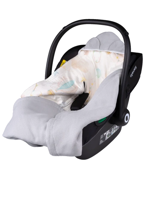 Lionelo Travel Swaddle Blanket Grey Balloon — Otulacz do fotelika | Opinie i cena