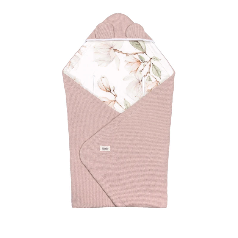 Lionelo Travel Swaddle Blanket Beige Magnolia — Otulacz do fotelika | Opinie i cena