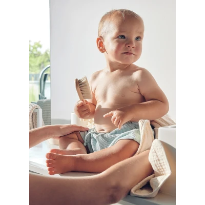 lionelo Muslin Hooded Towel Green Forest — ręcznik kąpielowy z kapturkiem | Opinie i cena