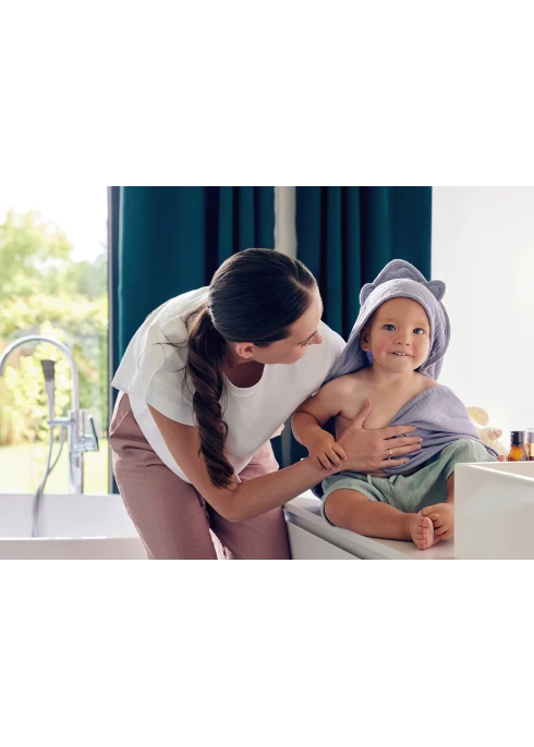 lionelo Muslin Hooded Towel Beige Sand — ręcznik kąpielowy z kapturkiem | Opinie i cena