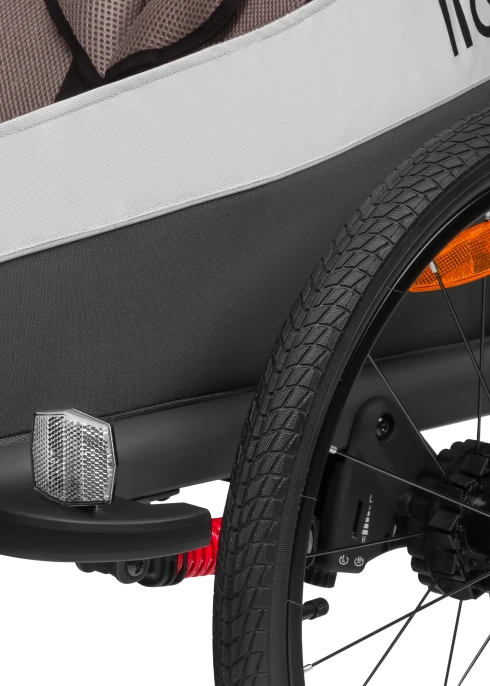 Przyczepka rowerowa z funkcją wózka spacerowego Cama Grey Stone