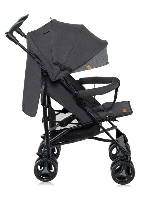 Spacerówka parasolka lekka 7 kg, składana, do 15 kg - Irma Black - Lionelo