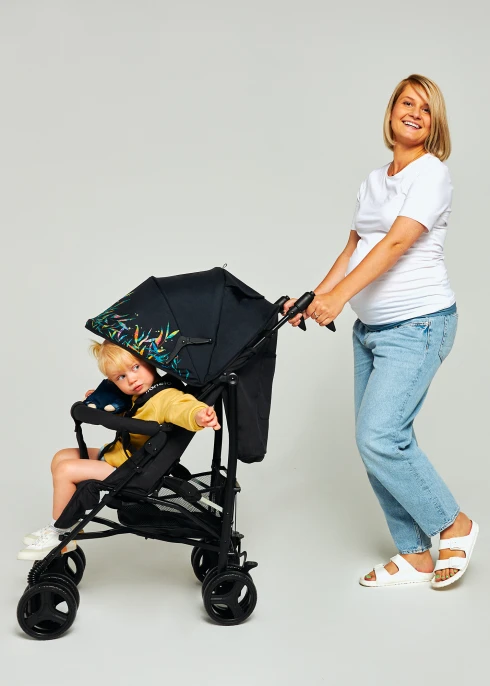 Spacerówka parasolka lekka 7 kg, składana, do 15 kg - Irma Green Forest - Lionelo