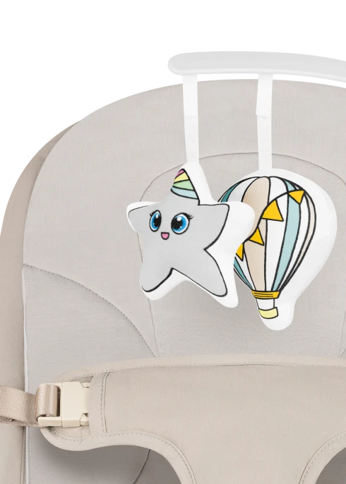 Lionelo Lilac Beige Sand — Leżaczek bujaczek | Opinie i cena