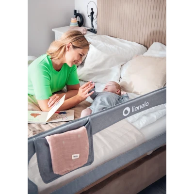 Barierka do łóżka Eva Beige Melange - Lionelo