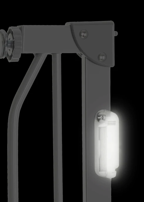 Bramka ochronna Truus Slim LED Grey - Lionelo
