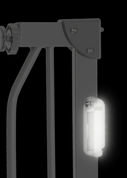 Bramka ochronna Truus Slim LED Grey - Lionelo