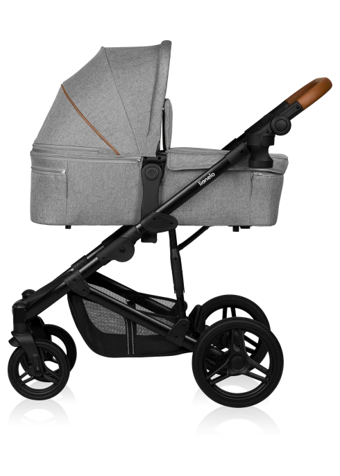 Wózek 2w1, koła offroad, gondola + spacerówka - Mari Tour Grey Stone - Lionelo