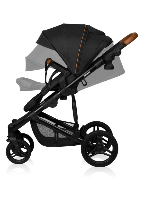 Wózek 2w1, koła offroad, gondola + spacerówka - Mari Tour Black Onyx - Lionelo