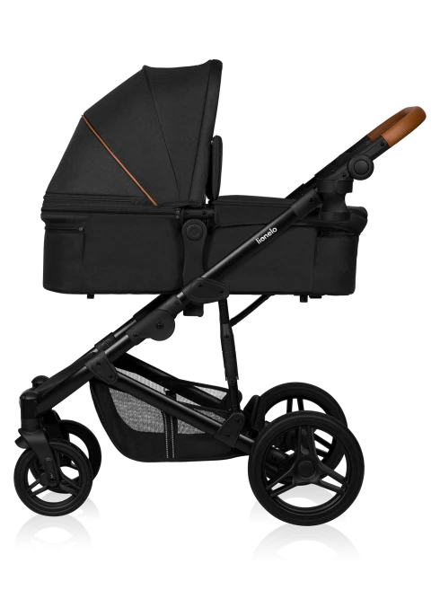 Wózek 2w1, koła offroad, gondola + spacerówka - Mari Tour Black Onyx - Lionelo