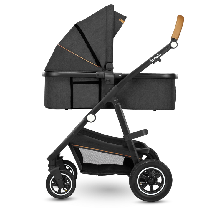 Lionelo Amber 3w1 Grey Graphite — Wózek wielofunkcyjny z fotelikiem