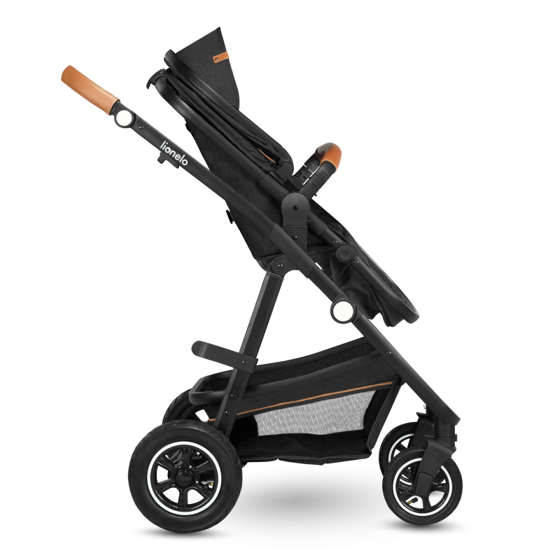 Lionelo Amber 3w1 Grey Graphite — Wózek wielofunkcyjny z fotelikiem