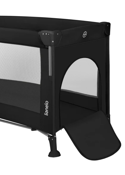 Łóżeczko dostawne Ellen Black Carbon - Lionelo