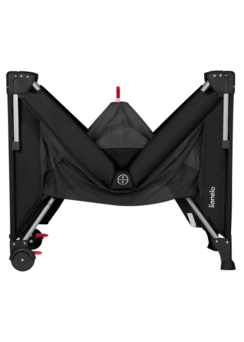 Łóżeczko dostawne Ellen Black Carbon - Lionelo