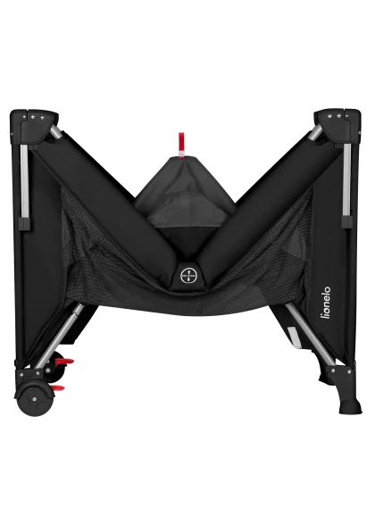 Łóżeczko dostawne Ellen Black Carbon - Lionelo