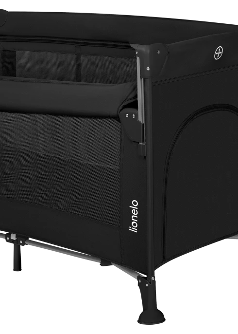 Łóżeczko dostawne Ellen Black Carbon - Lionelo