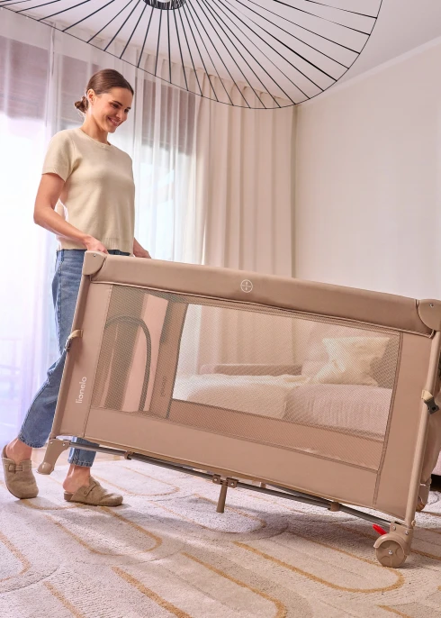 Łóżeczko z funkcją dostawki Ellen Green Sage | Lionelo