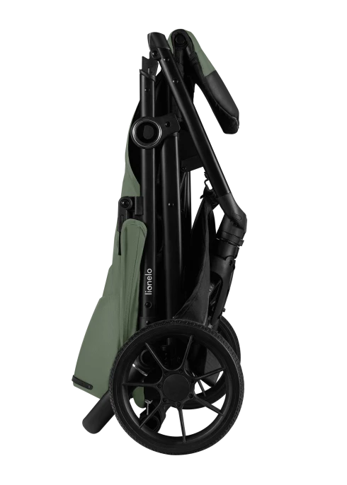Wózek spacerowy od narodzin, koła gumowe, do 22 kg, klamra magnetyczna - Iva Green Forest - Lionelo