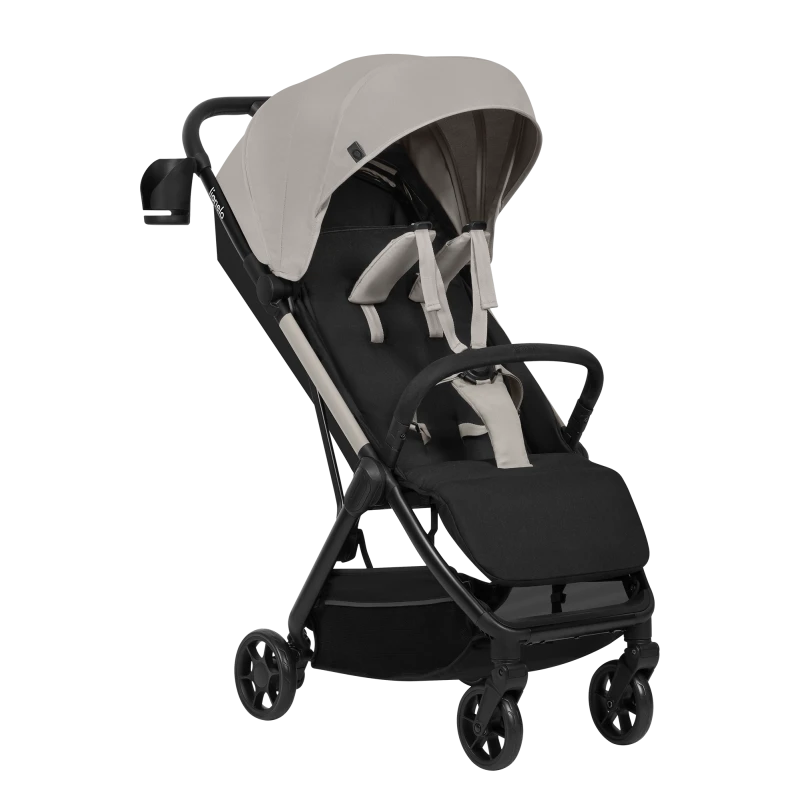Wózek spacerowy 7,5 kg, auto-fold, od narodzin, kompaktowy - Julie Air Beige Sand - Lionelo