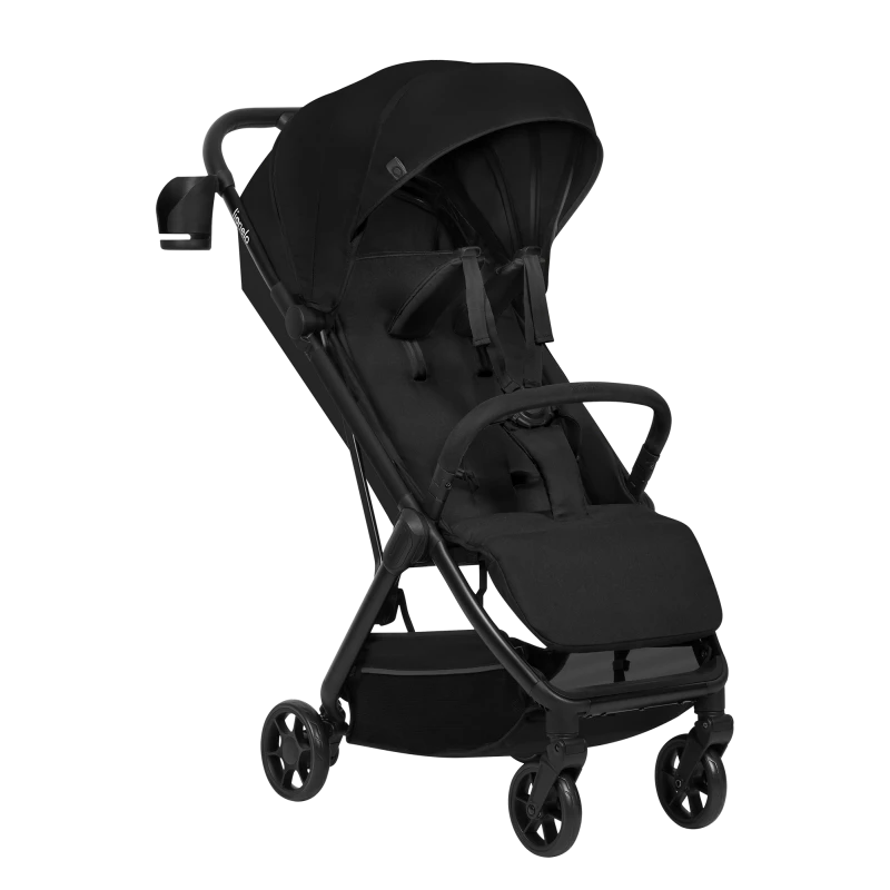 Wózek spacerowy 7,5 kg, auto-fold, od narodzin, kompaktowy - Julie Air Black Onyx - Lionelo