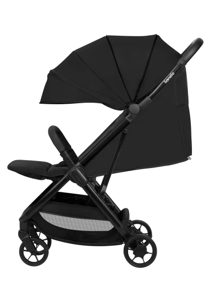 Wózek spacerowy 7,5 kg, auto-fold, od narodzin, kompaktowy - Julie Air Black Onyx - Lionelo