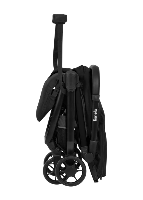 Wózek spacerowy 7,5 kg, auto-fold, od narodzin, kompaktowy - Julie Air Black Onyx - Lionelo