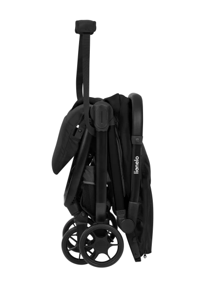 Wózek spacerowy 7,5 kg, auto-fold, od narodzin, kompaktowy - Julie Air Black Onyx - Lionelo