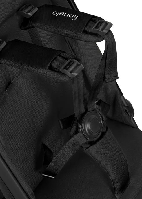 Wózek spacerowy 7,5 kg, auto-fold, od narodzin, kompaktowy - Julie Air Black Onyx - Lionelo