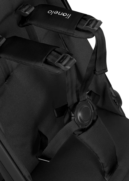 Wózek spacerowy 7,5 kg, auto-fold, od narodzin, kompaktowy - Julie Air Black Onyx - Lionelo