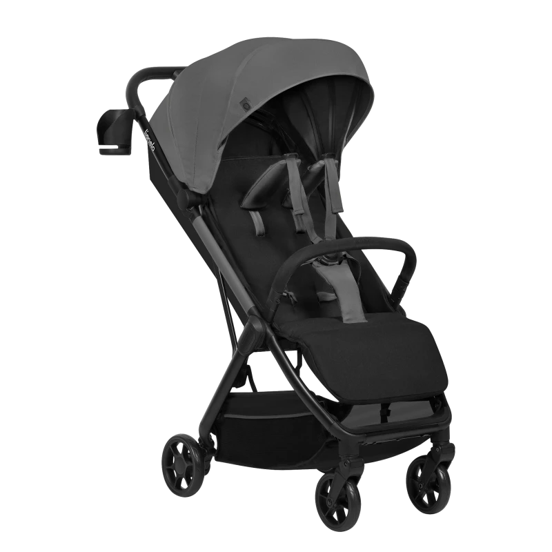 Wózek spacerowy 7,5 kg, auto-fold, od narodzin, kompaktowy - Julie Air Grey Stone - Lionelo