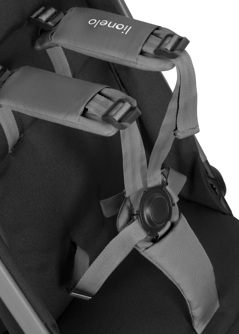 Wózek spacerowy 7,5 kg, auto-fold, od narodzin, kompaktowy - Julie Air Grey Stone - Lionelo