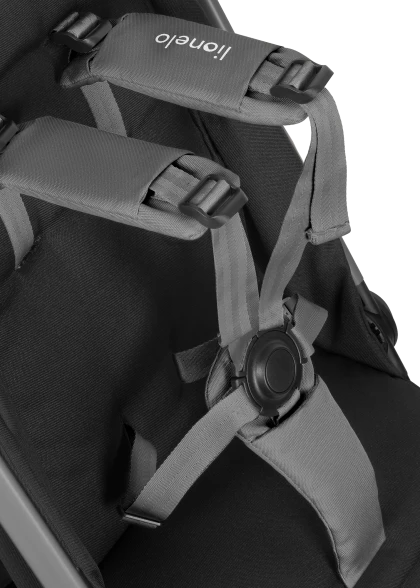 Wózek spacerowy 7,5 kg, auto-fold, od narodzin, kompaktowy - Julie Air Grey Stone - Lionelo